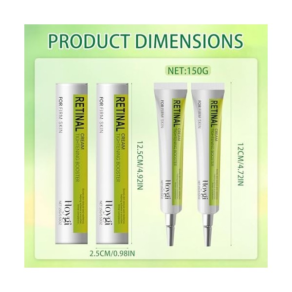 Retinol Tightening Booster, Retinol Serum Visage, Sérums Raffermissants Retinal Shot, Hydratant Raffermissant, pour Tous Type