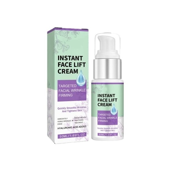 Diluer fine ride Lifting Cream,Creme Liftante Instantanée,Resserrer la peau et Réduire Ride et Ridules