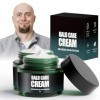 Pack de 2 Crème Calvitie Hydratante Homme | Soin Réparateur Cuir Chevelu | Anti-Irritations & Brûlures Rasoir | Effet Matifia