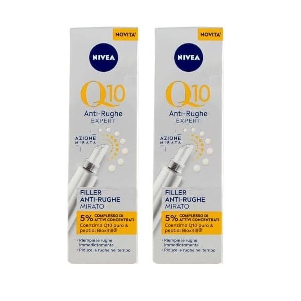 NIVEA Q10 Expert Sérum Anti-Rides Traitement Concentré 15 ml , Sérum raffermissant qui réduit visiblement les rides et les r ...