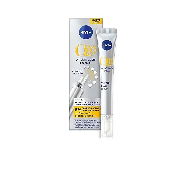 NIVEA Q10 Expert Sérum Anti-Rides Traitement Concentré 15 ml , Sérum raffermissant qui réduit visiblement les rides et les r ...