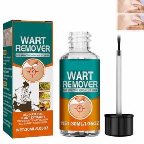 Liquide Délimination Des Verrues,Liquide Anti Verrues,Sérums Délimination Des Acrochordons,Pour Les Types De Peau,30ml