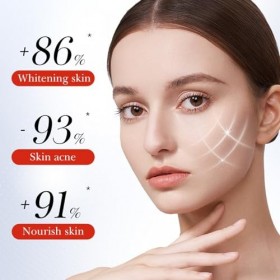 Set Kojic Acid Cream+Kojic Acid Serum, Moisturizing Firming Cream, Hydrate et Nourrit, Estompe Efficacement la Pigmentation e