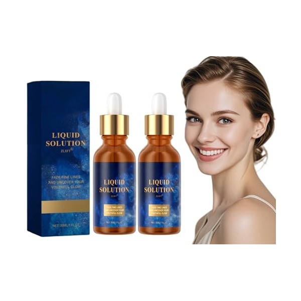 Olavita Serum pour Visage,2pcs Sérum Visage Anti-Âge,Olavita Serum Anti Age,Serums Boto-X Effet ImméDiat Visages,SéRum Soluti