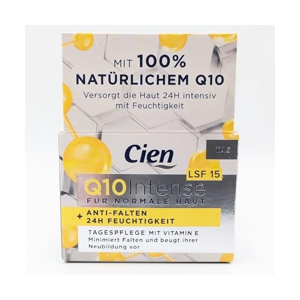 CIEN Q10 Intense Crème de jour pour peaux normales avec SPF 15 1 x 50 ml 