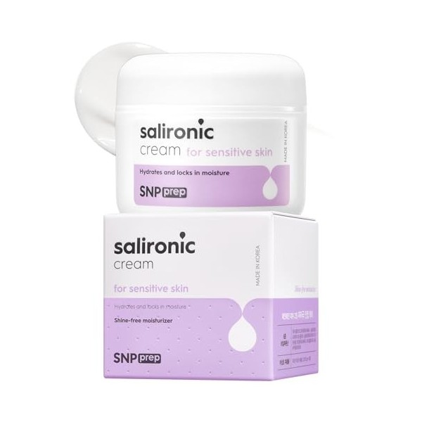 SNP Prep Salironic Crème – Hydratant visage coréen avec BHA, Houttuynia Cordata, Camomille, Squalane et Acide Hyaluronique po