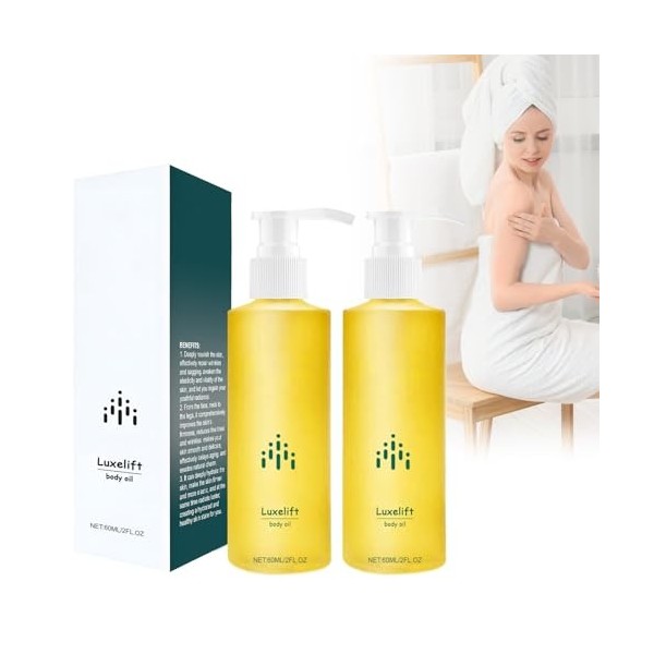 Pemarlis 2pcs Skin Firming Huile régénérante,SkinFirming Rejuvenating Oil, Huile Rajeunissante Raffermissante, Creme Raffermi