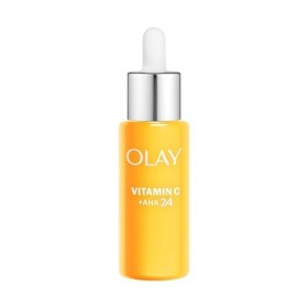 Sérum à la Vitamine C Olay pour le Visage, Soin de la Peau avec AHA et Niacinamide à 99% de Pureté. Soin Éclat avec 3 Actions