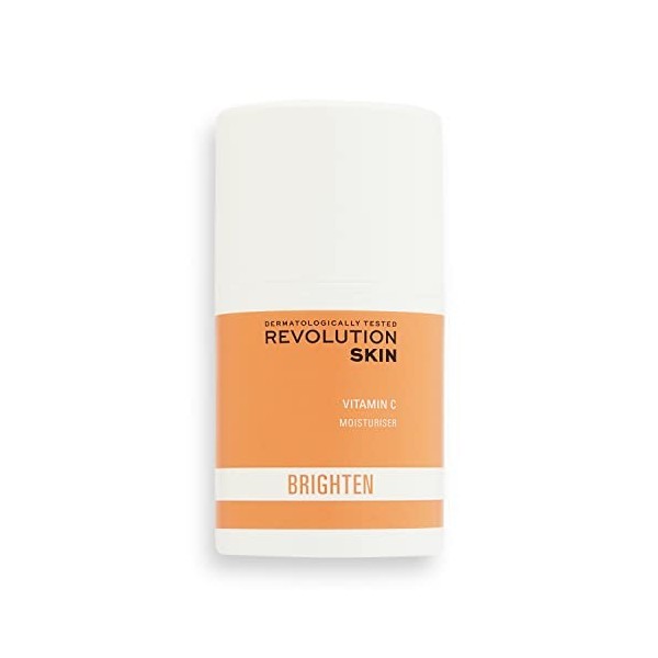 Revolution Skincare - Crème Hydratante à la Vitamine C, Teint Lumineux & Éclatant, Hydrate & Protège la Peau avec de la Niaci