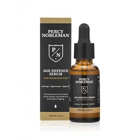 Percy Nobleman Age Defence Serum with Hyaluronic Acid, a face serum with a vitamin-rich formula to help tackle signs of agein