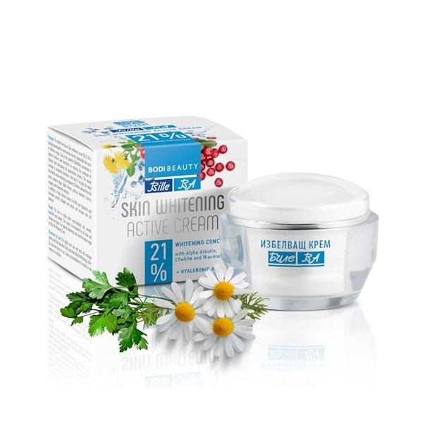 BODI BEAUTY – Crème anti-taches pigmentaires visage 50 ml – Niacinamide + alpha-arbutine + CYWhite | Éclat et teint uniforme,