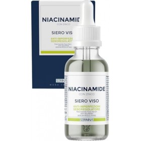 SERININA Sérum Visage Niacinamide avec Zinc, Action Anti-Imperfections et Séborégulatrice, Réduit Boutons Points Noirs et Por