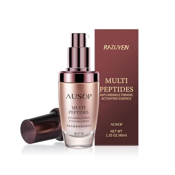 RAZUYEN Sérum anti-âge réduit les rides, les ridules et lisse la peau, sérum raffermissant pour le visage pour une peau éclat