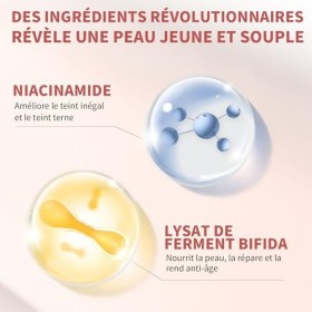 RAZUYEN Sérum anti-âge réduit les rides, les ridules et lisse la peau, sérum raffermissant pour le visage pour une peau éclat