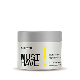 Gerovital Must Have - Sorbet Moisture Booster Crème avec 2% de Niacinamide and Hyaluronic Acid | Anti-Wrinkle Cream, Brighten