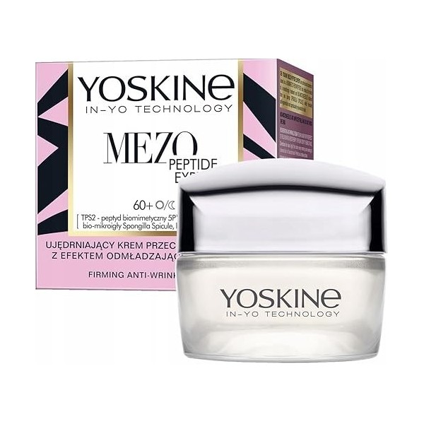 Yoskine Mezo Peptide Expert Crème raffermissante anti-rides avec effet rajeunissant de mésothérapie 60+ jour et nuit