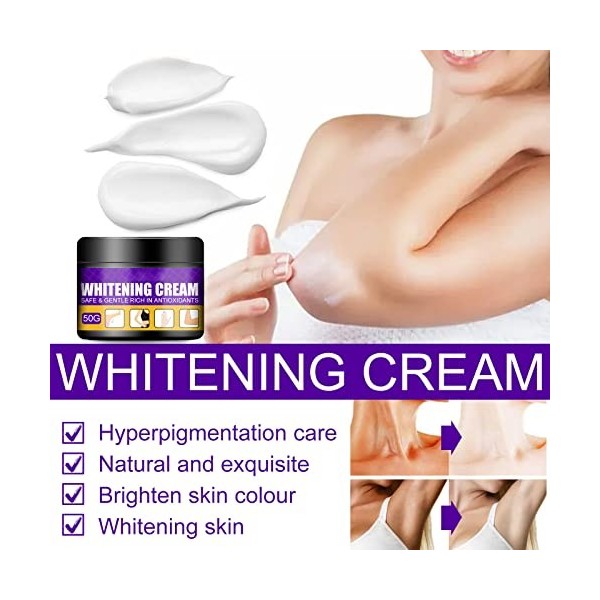Crème Blanchissante Whitening Cream Crème Eclaircissante Sérum Éclaircissant pour les Articulations Crème Hydratante Blanchis