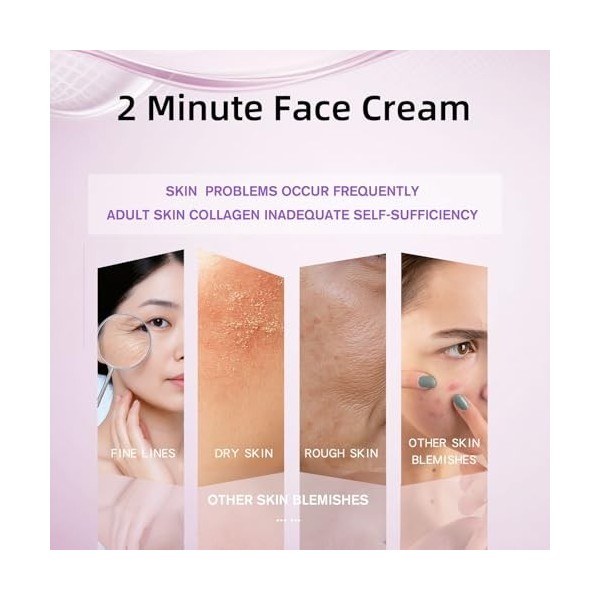 Crème anti-rides haute efficacité au rétinol, Crème Naturelle Anti-âge et Anti-rides pour le Visage Jour et Nuit pour Femmes 