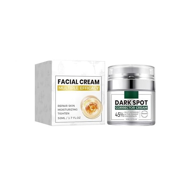 Creme Visage Anti Taches,Moisturizing Firming Cream,Anti Taches Crème,Crème Blanchissante,Hydrate et Nourrit,Illumine le Tein
