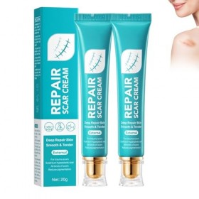 Firming&Repairing Lot de 2 crèmes réparatrices pour cicatrices chirurgicales, cicatrices perdues, convient pour les nouvelles