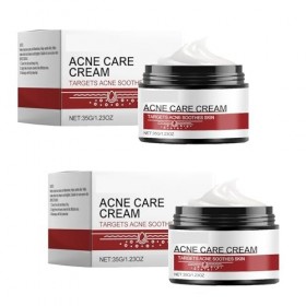 Creme Acne Visage, Crème Anti Acné, Crème Anti Boutons Visage, Creme Anti Imperfection, pour Peau à Tendance Acnéique, convie