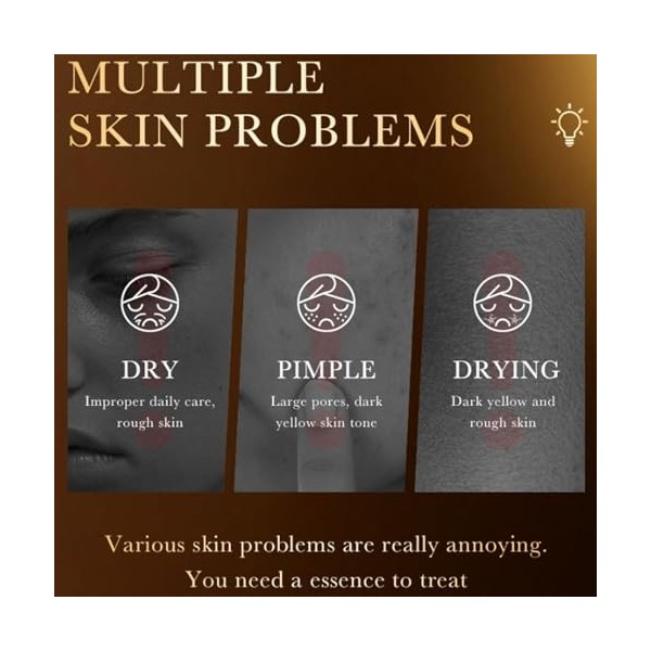 24K Gold Anti Aging Face Serum Moisturizer, Collagen Ampoule Lifting Serum, Aide à lhydratation et à la fermeté de la peau,