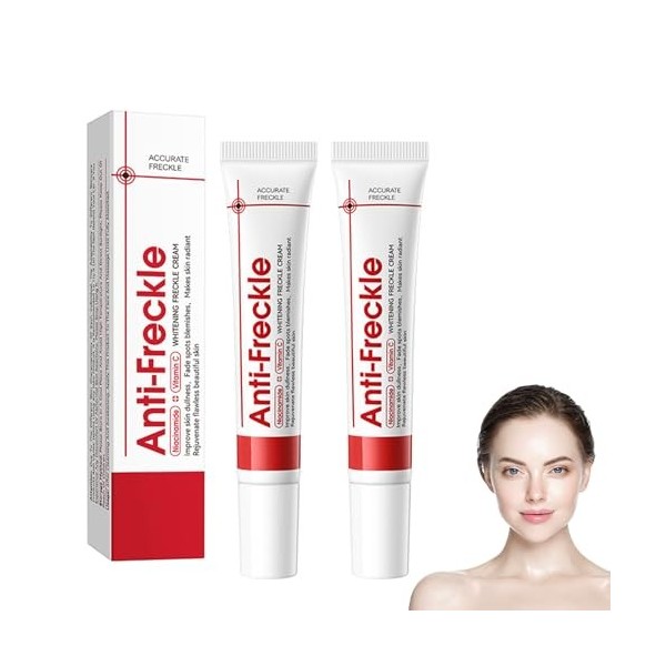 Lot de 2 sérum blanchissant et décapant les taches pour le visage, sérum pur à la niacinamide pour le visage, sérum correcteu