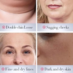 Crème Anti Rides Femme pour Contour du Visage, Crème Raffermissante Pour Le Visage,Cream Lifting Raffermissante Pour Double M