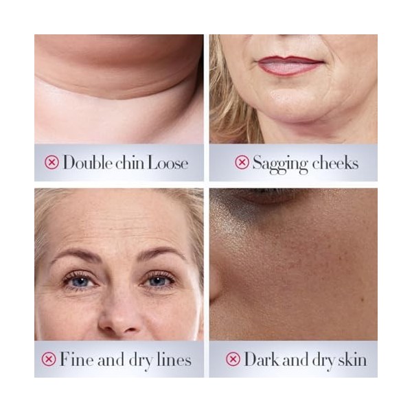 Crème Anti Rides Femme pour Contour du Visage, Crème Raffermissante Pour Le Visage,Cream Lifting Raffermissante Pour Double M