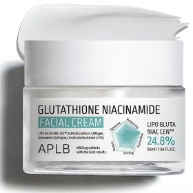 APLB Crème visage au glutathion et niacinamide | Niac CEN™ Lipo Gluta 24,8% 1,86 FL.OZ/Soin de la peau coréen, hydratation pr