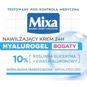 Mixa Hyalurogel Crème Hydratante 50 ml Crème Jour et Nuit