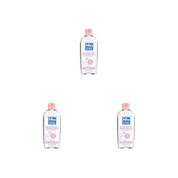Mixa Eau Micellaire Anti Dessèchement 400 ml Lot de 3 Crème Jour et Nuit