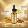 Turmeric Face Serum with Hyaluronic & Ginger | Brightening, Anti-Aging & Hydrating Facial Serum | Fades Dark Spots, Improves