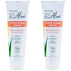 Pur Aloé Crème Visage Intense, Noir, 50 ml Lot de 2 Crème Jour et Nuit