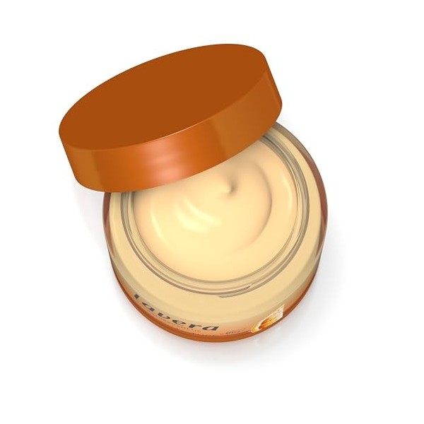 lavera Glow by Nature Crème 3en1 vitamine C - agit contre le stress oxydatif et les radicaux libres -pour une peau saine, uni