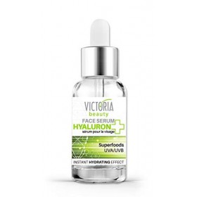 VICTORIA beauty Victoria Beauty Sérum hyaluronique haute dose, sérum anti-âge pour le visage aux superaliments, acide hyaluro