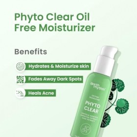 Earth Rhythm Hydratant Phyto Clear sans huile, pour peaux grasses et à tendance acnéique - 50 ML Crème Jour et Nuit