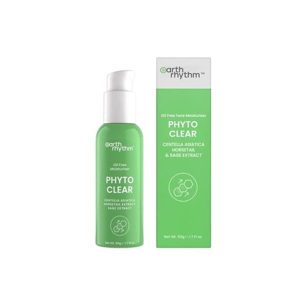 Earth Rhythm Hydratant Phyto Clear sans huile, pour peaux grasses et à tendance acnéique - 50 ML Crème Jour et Nuit