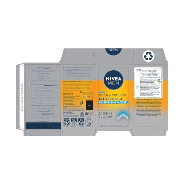 Nivea For Men Revitalising Gel Q10