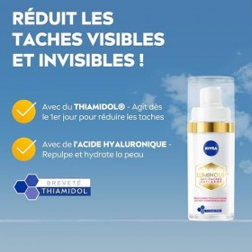 NIVEA Luminous 630 Sérum Correcteur 1 x 30 ml , soin visage anti taches pigmentaires au Thiamidol & Acide Hyaluronique, soin