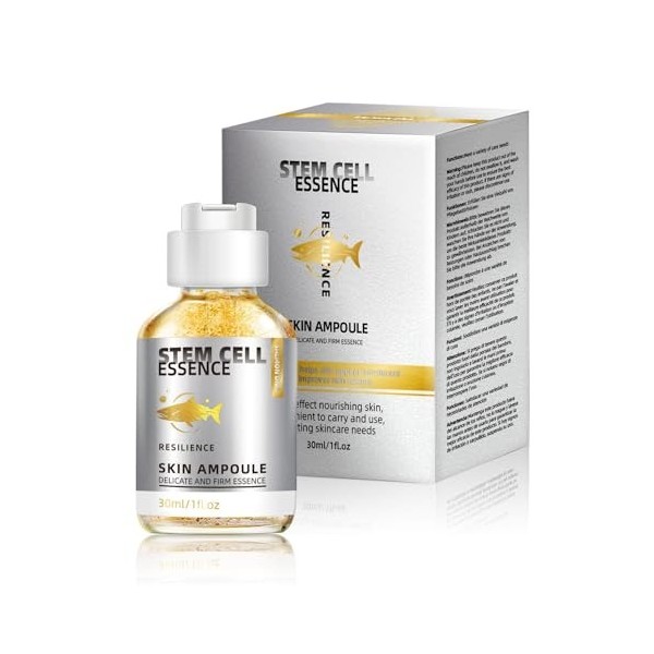 Salmon DNA Ampoule - Sérum Microneedling Booster - Sérum anti-âge Salmon Stem Cell Sérum avec PDRN pour hydrater, réduire les