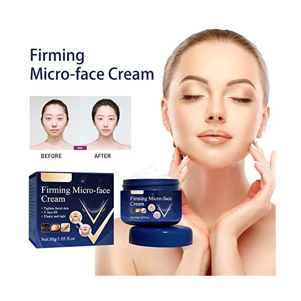 Crème pour le Visage Mince, Crème Réductrice de Graisse pour le Visage, Crème de Levage en Forme de V, Raffermissante, Remode