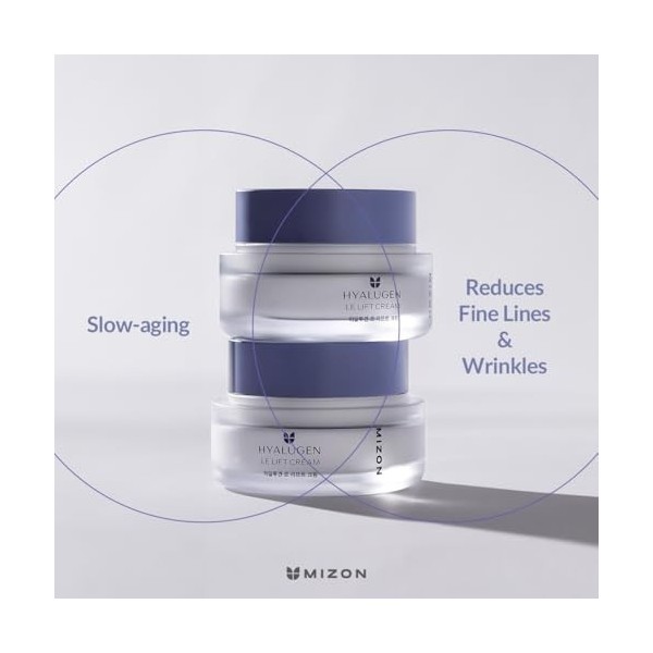 [MIZON] HYALUGEN LE LIFT CREAM 50ml Soin coréen - Crème raffermissante et hydratante - Réduction des rides et élasticité de
