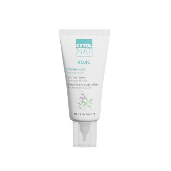 CYTOLNAT - Kojic - Crème Eclat Anti-Taches - Eclaircit, Unifie, Redonne de l’Eclat, Anti-Taches - Peaux Sensibles - Visage, D