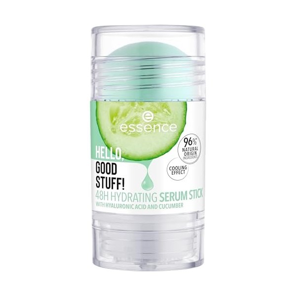 essence Hello, Good Stuff! 48H Sérum hydratant pour le visage, transparent, hydratant, rafraîchissant, végétalien, sans huile