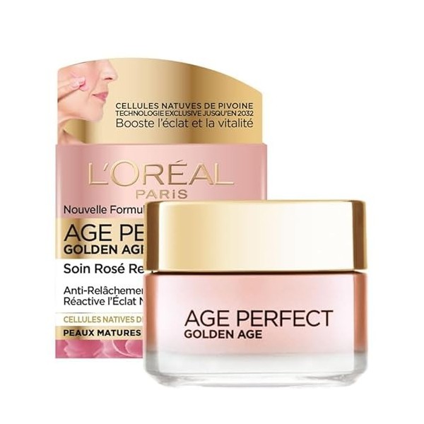 LOREAL Age Perfect Crème de jour anti-âge à la rose re-fortifiant 50 ml Crème Jour et Nuit