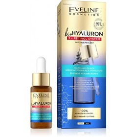 Eveline Cosmetics BioHyaluron 3 x Retinol Sérum multi-hydratant comblant les rides, 18 ml