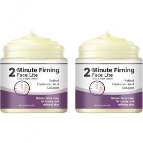 Crème pour le visage au collagène avec rétinol et acide hyaluronique, hydratant quotidien léger pour une hydratation équilibr...