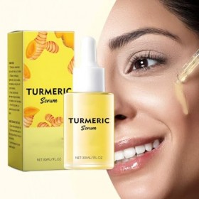 Curcuma Sérum éclaircissant pour la peau au curcuma Dark Spot Correcting Glow Sérum, réduction des rides et ridules, hydratat...