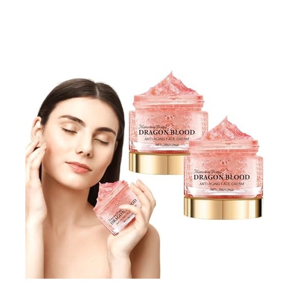 Crème rajeunissante au sang de dragon - Soin hydratant anti-âge pour réduire les rides - Crème hydratante visage pour illumin...